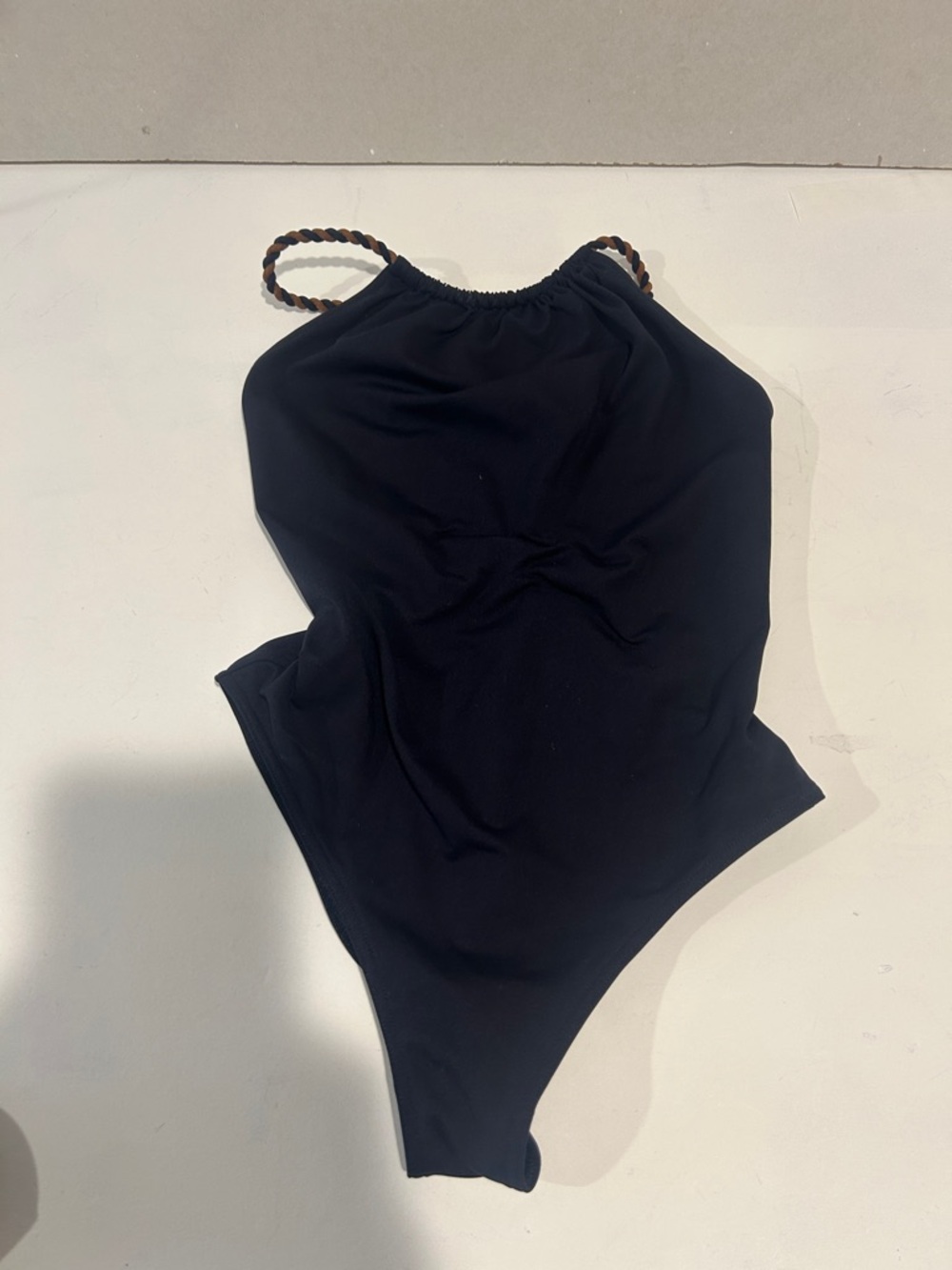 ERES Classic Black One-Piece Swimsuit with Braided Straps